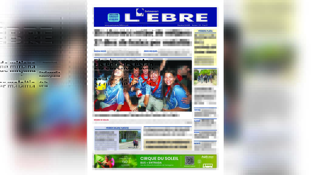 La durada de les baixes laborals a l'Ebre i les Festes de la Cinta, a la portada del Setmanari l'Ebre