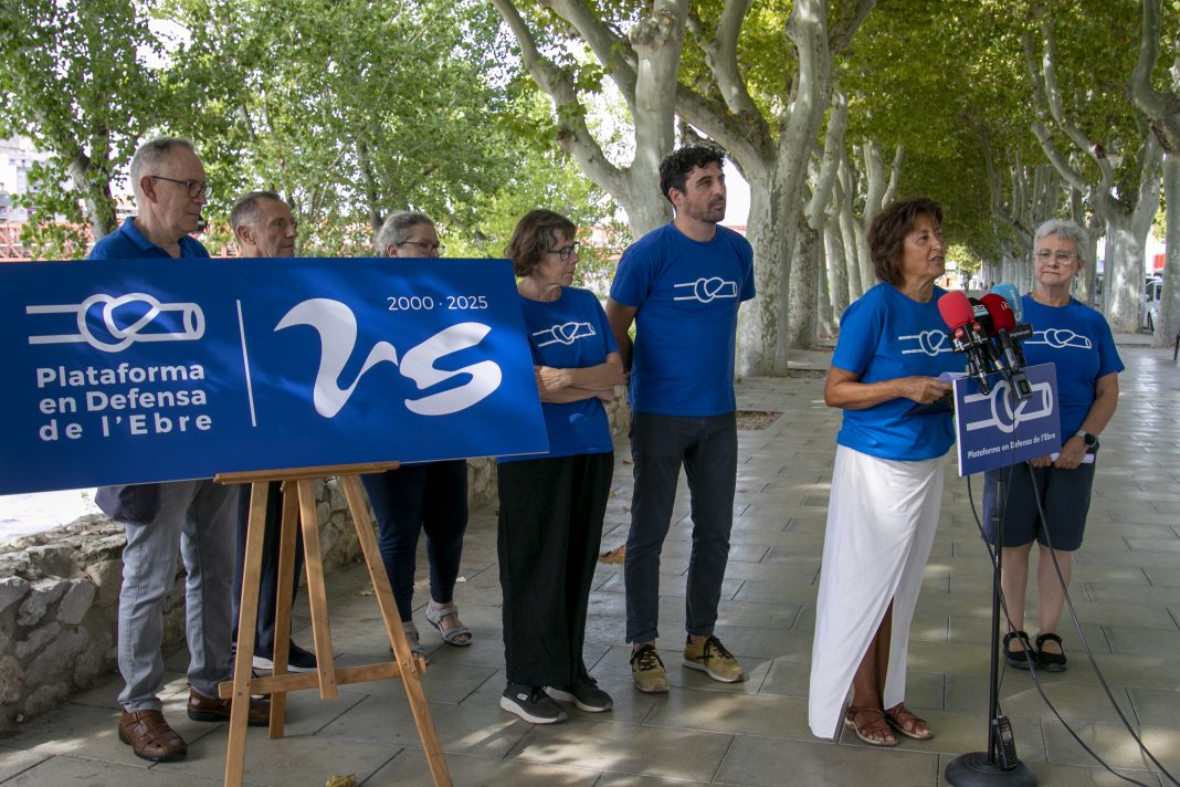La PDE celebra 25 anys de lluita amb una jornada d’aniversari i un programa d’activitats fins al 2026. Foto: Plataforma en Defensa de l'Ebre.