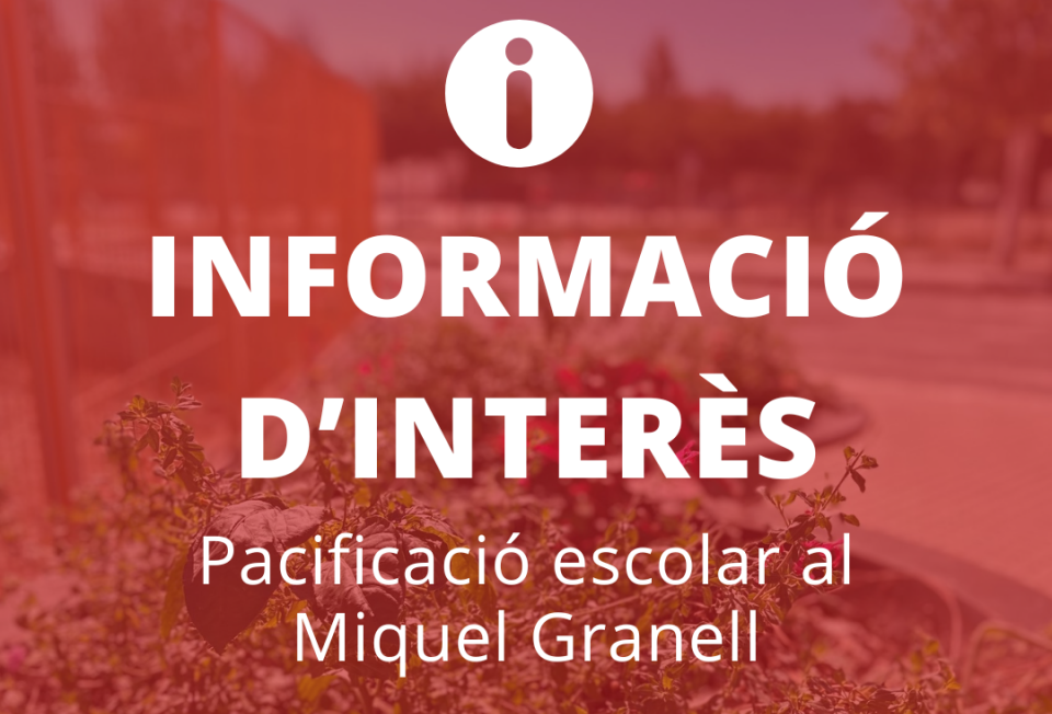 L’Ajuntament d'Amposta implanta un nou sistema de pacificació a l’entorn de l'Escola Miquell Granell per incrementar la seguretat